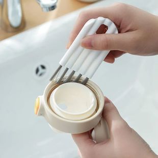 Гибкая щетка для крышки чашки кухня БЫТОВОЙ артефакт бутылка для кормления Вакуумная чашка канавка для очистки зазора многофункциональная щетка для очистки
