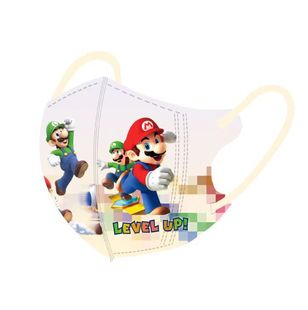 In stock Children's 3D mask cartoon pattern independent packaging printing brand new three-layer 3-12 years old boy men's mask