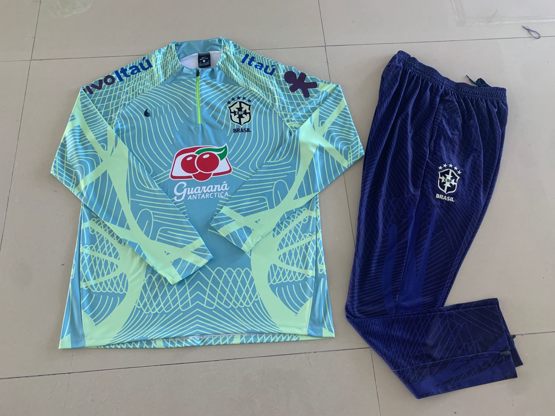 2627 Season Brazilian Player Version Long-Sleeved Football Training Uniform Adult and Children's Set Competition Uniform No. 10 Messi