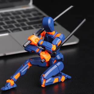Lucky Doll 13 Joints Movable 3D Printing Monitoring Doll Building Block Toy 3Rd Generation Dummy Doll DIY Ornament