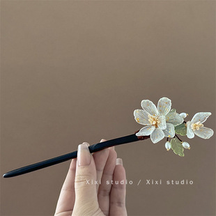 Antique Tassel Hairpin Women's Retro High-end Hanfu Headwear New Chinese Wooden Hairpin Step Shake Hairpin Hair Accessories