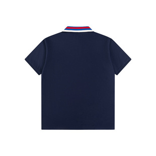 2024 Spring and Summer Business Casual Letter Embroidered Pearl Cotton Breathable Men's All-match Lapel Short-sleeved POLO Shirt