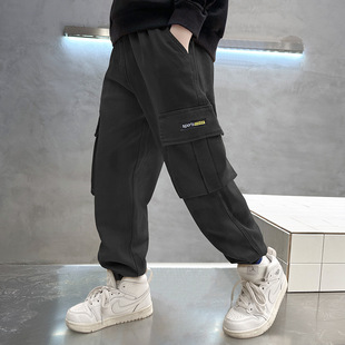 Children's Wear Boys Crane Pants 2024 New Children's Large-size Loose Casual Trousers Boys Summer Thin Pants