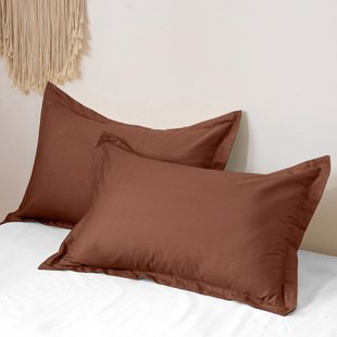 Solid Color Pillowcase Single Student Dormitory Brushed Comfortable Breathable Cross-border Pillowcase Pillow Cover