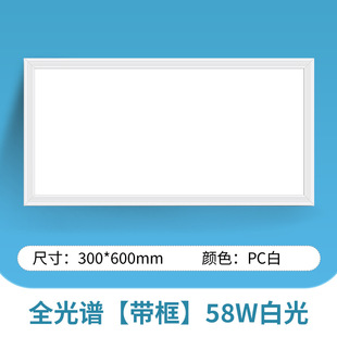 Kitchen Ceiling Light 30x60 Ceiling Aluminum Gusset Plate Light Integrated Ceiling Light Panel Light Kitchen and Bathroom Light 300x600