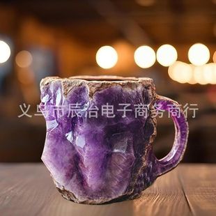 Трансграничные взрывы Mineral Crystal Coffee Mugs Имитация минеральных хрустальных кофейных чашек смола подарок