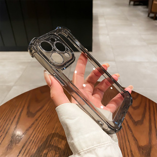 Применимо для Apple 15 чехол для телефона iphone13 прозрачный 16Pro отверстия Акрил 11 подушек безопасности против падения 8 защитный чехол