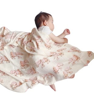 Baby Muslin Bamboo Cotton Gauze Bath Towel Class A Bag Single Newborn Blanket Summer Thin Bag Towel for Birth Room