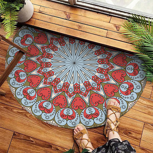 Amazon Bohemian коврик для дома входной дверной коврик полукруглый ретро персидский коврик складная коробка