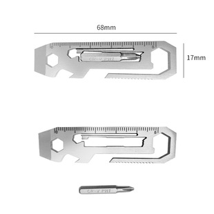 SOURCE manufacturer wrench gadget multi-function tool with batch wrench seven-in-one tool card multi-function stainless steel