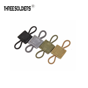 Real-life CS tactical vest with multi-function elastic strap storage buckle antenna finishing buckle backpack multi-function key chain