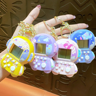 Cartoon puzzle Sanrio astronaut Tetris game toy keychain pendant small gift wholesale