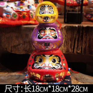 Dharma Patriarch Dharma Eggs Large and Medium small size Multi-color Optional Ceramic Piggy Bank Japanese Decorative Dharma Ornaments Wholesale