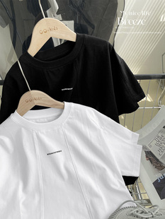 Boys' Half Sleeve Stitching Summer Children's Short Sleeve T-shirt 2024 New Style Baby Top Boys' Stylish Fashion