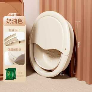 Folding Foot Bath Bucket over Calf Portable New Style Heat Preservation Household Foot Bath Bucket with Lid for Dormitory Foot Washing Bucket