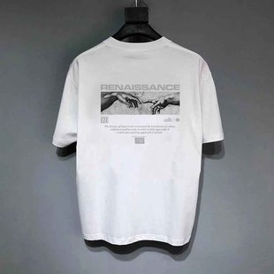 Summer Men's ndy Angel Print Women's Round Neck Casual Briti