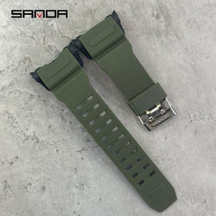 Sanda factory original electronic watch accessories watchband various models accessories watchband silicone TPU watchband wholesale