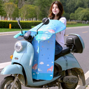 Electric Car Windshield Summer Electric Car Windproof Summer Sunscreen Battery Car Waterproof Sunshade Windshield Windbreaker