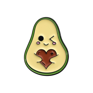 Fruit-shaped brooch clothing accessories collar pin avocado small fresh metal badge corsage exquisite gift all-match