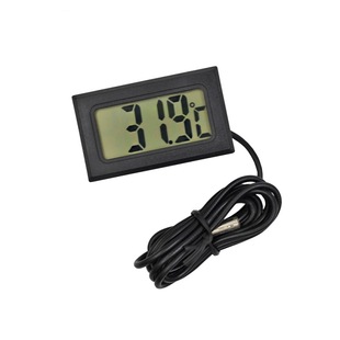 Embedded thermometer aquarium fish tank pet box refrigerator 1 meter waterproof electronic digital thermometer with wire probe