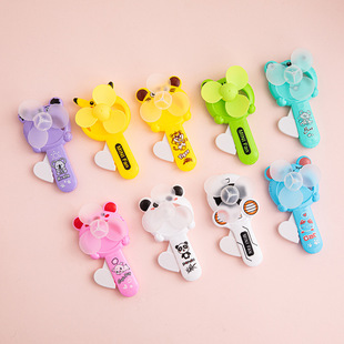 Cartoon creative mini hand pressure small fan hand-held toys hand-cranked children students small gifts stall selling wholesale