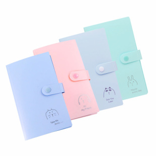 Mengyu word card organizing book blank literacy card storage book business card book 120 card holder candy color business card holder