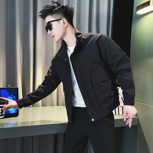 Trendy Brand Workwear Korean Style Jacket Spring and Autumn New Style Trendy Men's Casual Jacket Clothes 2024