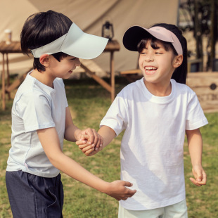 One Pan Children's Sunscreen Hat Summer Korean Style New Boys and Girls Baby Hat Empty Sun Hat
