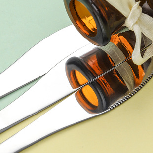 Portable Tableware 410 Stainless Steel Spoon Knife and Fork Three-piece Set Household Simple Student Dormitory Tableware Set