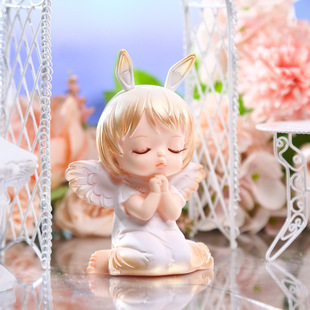 Annie Baby Angel Cute Gilt Office Home Desktop Bedroom Study Small Ornaments Birthday Gift