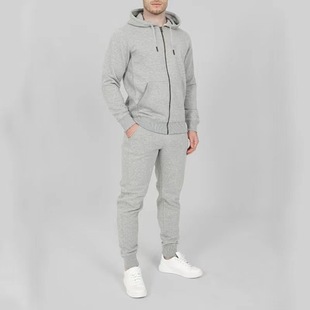 2025 New Classic Zipper Cardigan Casual Fashionable fleece-lined Sweater suit Drawstring Hooded Printed Two-piece Set