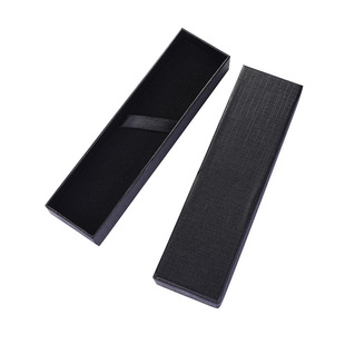 Factory in stock black lid pen box single pen box carton packaging box fashion gift pen box wholesale