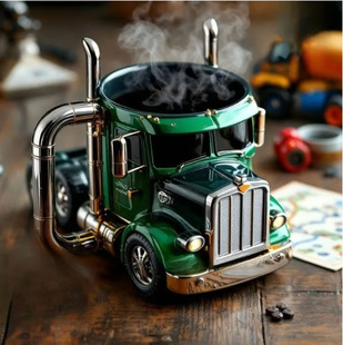 Новый трансграничный Semi-Truck Coffee Mugs Половина Грузовик Смола Кофейная чашка