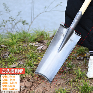 Shovel Manganese Steel Shovel Outdoor Large Shovel Agricultural Tools Shovel Dig Soil Loose Home Vegetable All-Steel Vegetable Artifact