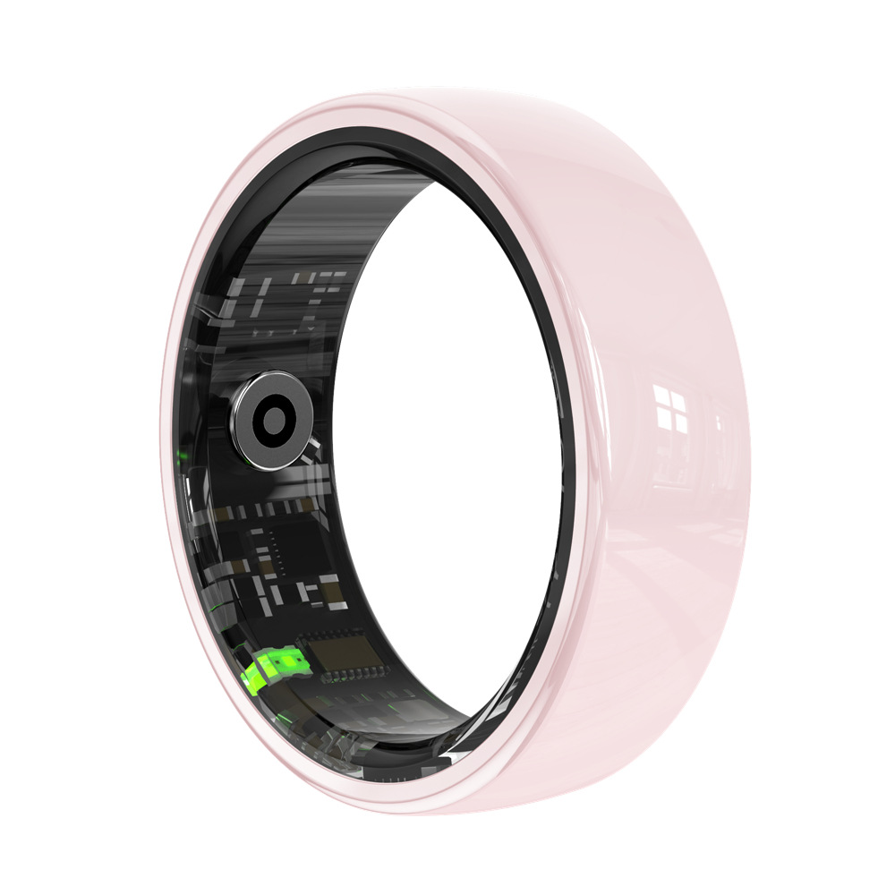 New R12 Smart Ring Heart Rate Blood Oxygen Sleep Monitoring Ceramic Ring Bluetooth Ring Men's and Women's Sports Pedometer