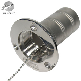 Ordinary fuel filler 38/50 316 stainless steel yacht fuel tank 2-inch water filler with lock tank cover sewage filler
