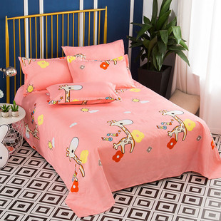 Factory wholesale single dormitory/double sheets quilt cover sheets pillowcase multi-pattern sanding bedding a generation of hair