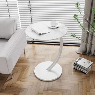 Internet celebrity small round table sofa side table movable side cabinet mini coffee table modern simple bedside table trolley side table