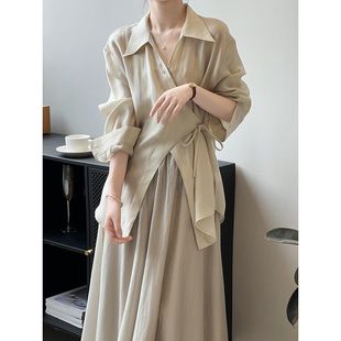 Summer Fashion Elegant Sunscreen Shirt Small Fresh Style Slim-fit Age-reducing Chinese Style dress Salt Sweet Wear