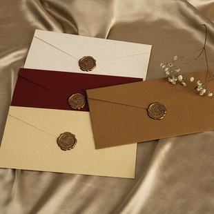 linen envelope letterhead suit 5 western style retro style love letter invitation wedding postcard handwritten enameled letterhead