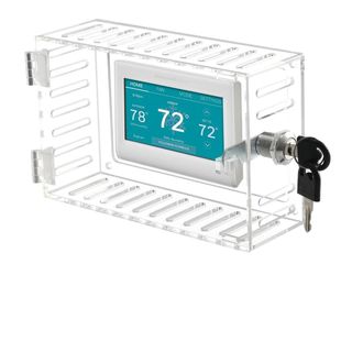 Трансграничный новый термостат замок коробка Thermostat lock box термостат прозрачный защитный чехол с ключом