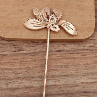 Intangible Handmade DIY Material Bag Base Embryo Base Hair Jewelry Hairpin Alloy Hairpin Ancient Style Brooch Hair Fork