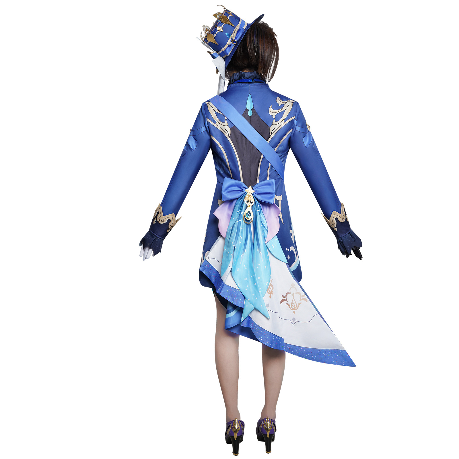 Genshin Impact Fungina Cosplay Costume Fucalos Cosplay Full Set Stage Performance Costume Halloween Role Play