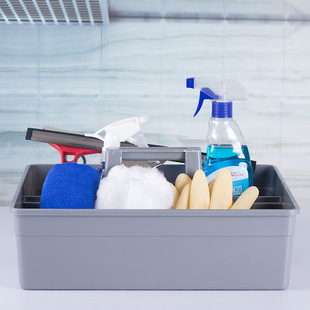Thickened Tools Portable Cleaning Basket Hotel Large Miscellaneous Basket Baiyun Plastic Cleaning Blue Small Storage Basket Free Shipping