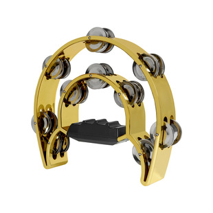 Wholesale double-layer hand bell band KTV entertainment special hand bell children early education electroplating double-row hand bell drum
