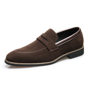 8607-1 Loafers Британская обувь Loafers Мужская мода повседневная мужская обувь ленивый один педаль через большие размеры