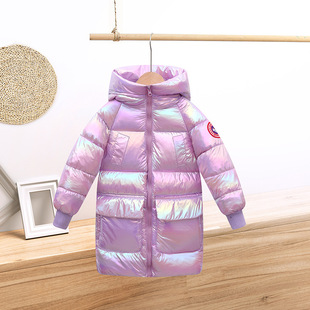 2021 new children's down cotton-padded jacket boys long girls winter Korean cotton-padded baby padded clothes