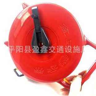 Portable box type warning line high quality silk and satin pay attention to safety warning belt construction site isolation belt 100M warning line