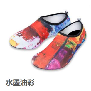 Custom Printed Hard Sole Beach Shoes Adult Water Ski Diving Snorkeling Shoes Wading Shoes Tracing Shoes Surfing Snorkeling Socks