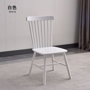 Стул из массива дерева Nordic Windsor Chair Европейский гостиничный стул со спинкой Стул для кофейни Стул из массива дерева Домашний обеденный стол и стул